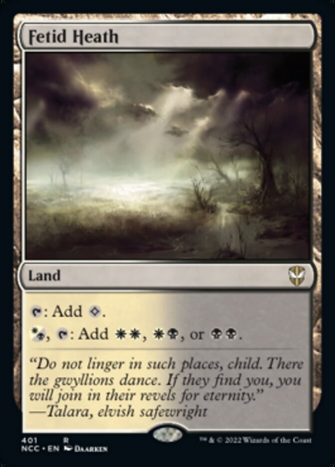 Fetid Heath [Streets of New Capenna Commander] - Magic: The Gathering - Card Brawlers | Quebec | Canada |