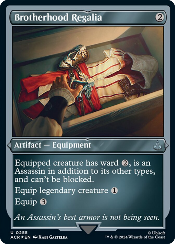 Brotherhood Regalia (Foil Etched) [Assassin's Creed] - Magic: The Gathering - Card Brawlers | Quebec | Canada |