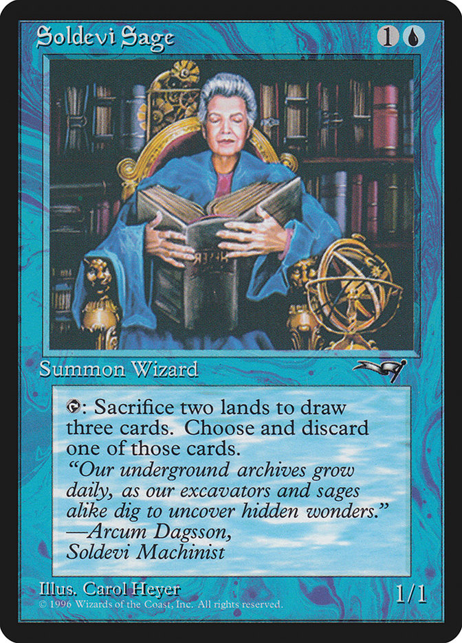 Soldevi Sage (Sitting) [Alliances] - Magic: The Gathering - Card Brawlers | Quebec | Canada |