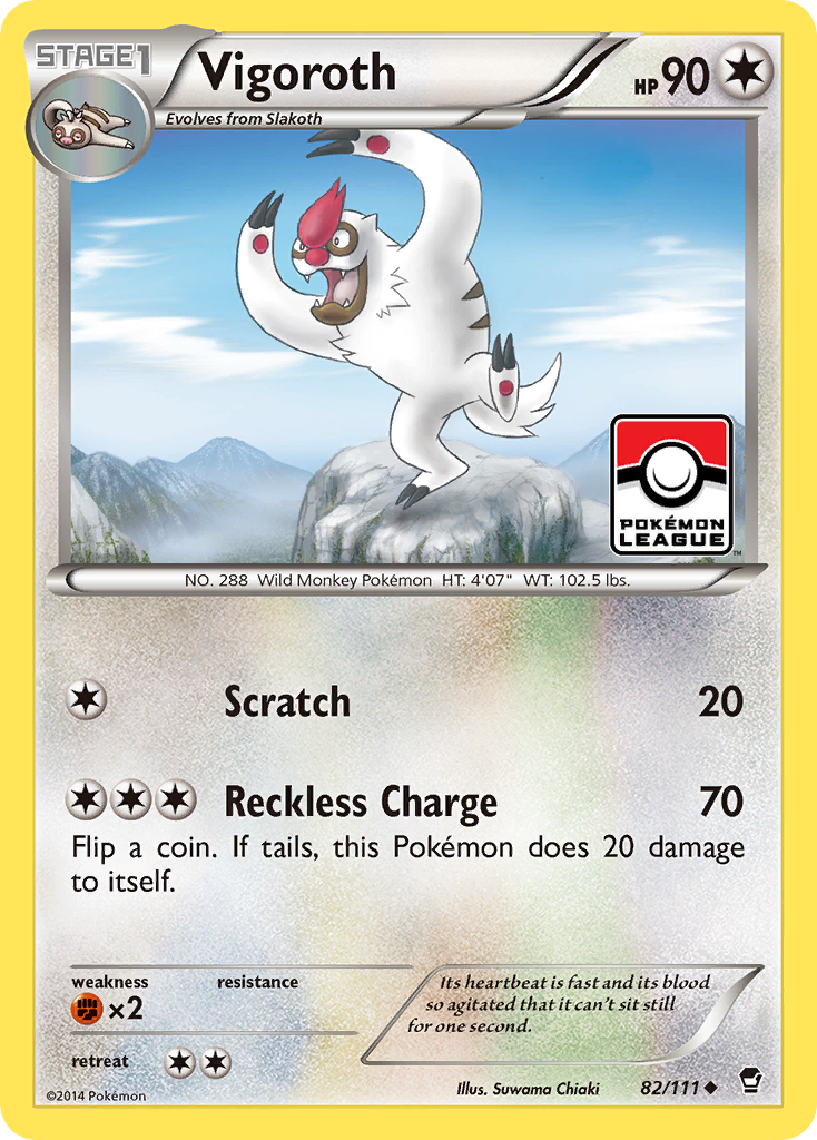 Vigoroth (82/111) [XY: Furious Fists] - Pokémon - Card Brawlers | Quebec | Canada |