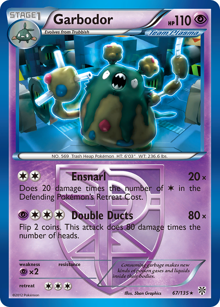 Garbodor (67/135) [Black & White: Plasma Storm] - Pokémon - Card Brawlers | Quebec | Canada |