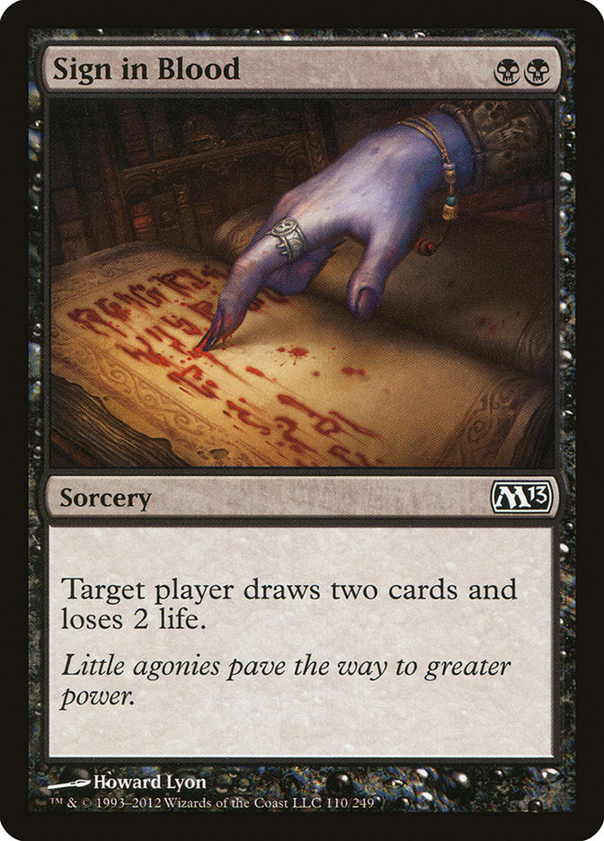 Sign in Blood [Magic 2013] - Magic: The Gathering - Card Brawlers | Quebec | Canada |