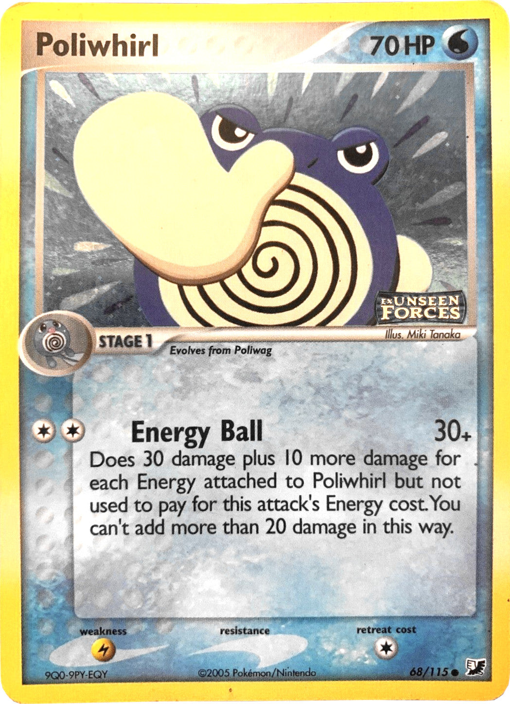 Poliwhirl (68/115) (Stamped) [EX: Unseen Forces] - Pokémon - Card Brawlers | Quebec | Canada |