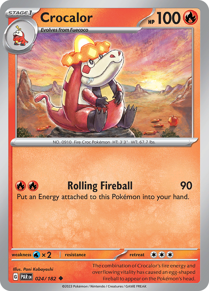 Crocalor (024/182) [Scarlet & Violet: Paradox Rift] - Pokémon - Card Brawlers | Quebec | Canada |