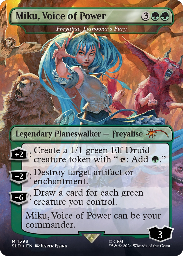 Miku, Voice of Power - Freyalise, Llanowar's Fury [Secret Lair Drop Series] - Magic: The Gathering - Card Brawlers | Quebec | Canada |