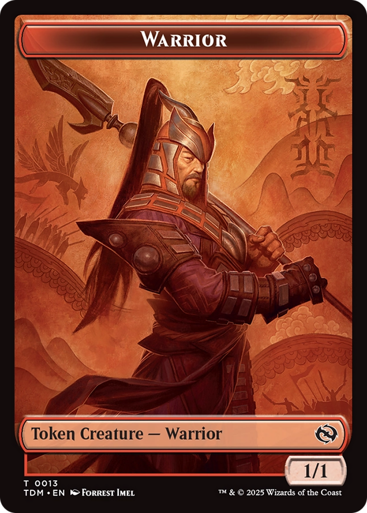 Elemental (0017) // Warrior Double-Sided Token [Tarkir: Dragonstorm Commander Tokens] - Magic: The Gathering - Card Brawlers | Quebec | Canada |