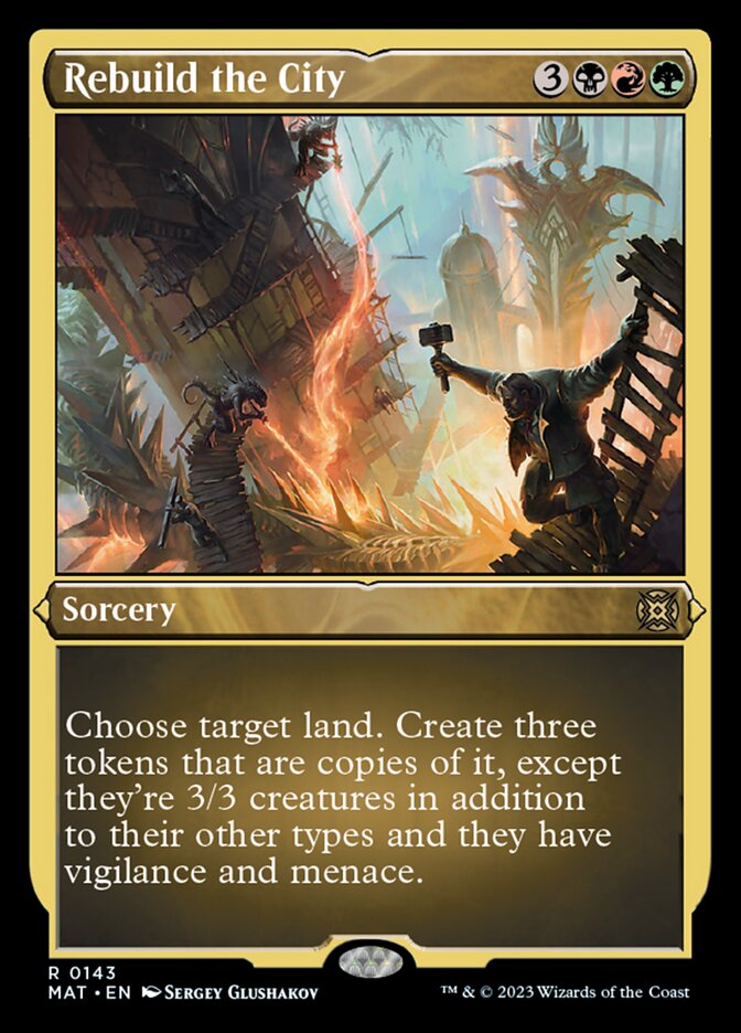 Rebuild the City (Foil Etched) [March of the Machine: The Aftermath] - Magic: The Gathering - Card Brawlers | Quebec | Canada |