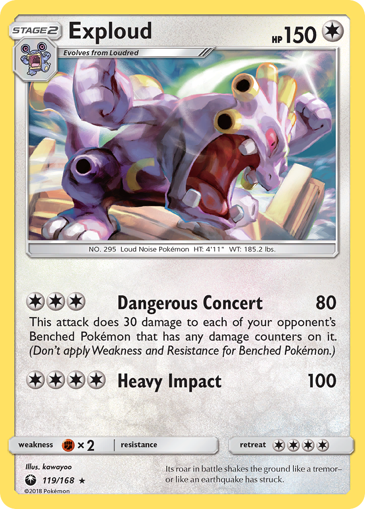Exploud (119/168) [Sun & Moon: Celestial Storm] - Pokémon - Card Brawlers | Quebec | Canada |