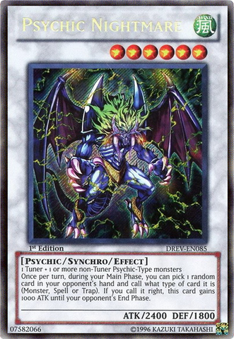 Psychic Nightmare [DREV-EN085] Secret Rare - Yu-Gi-Oh! - Card Brawlers | Quebec | Canada |