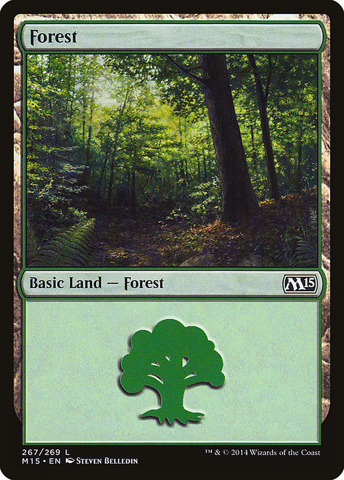 Forest (267) [Magic 2015] - Magic: The Gathering - Card Brawlers | Quebec | Canada |