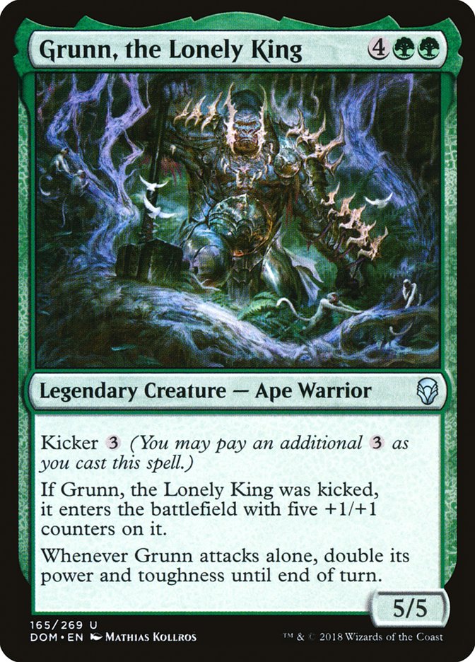 Grunn, the Lonely King [Dominaria] - Magic: The Gathering - Card Brawlers | Quebec | Canada |