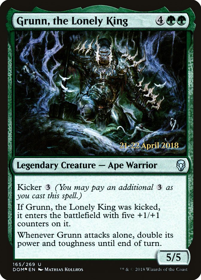 Grunn, the Lonely King [Dominaria Prerelease Promos] - Magic: The Gathering - Card Brawlers | Quebec | Canada |