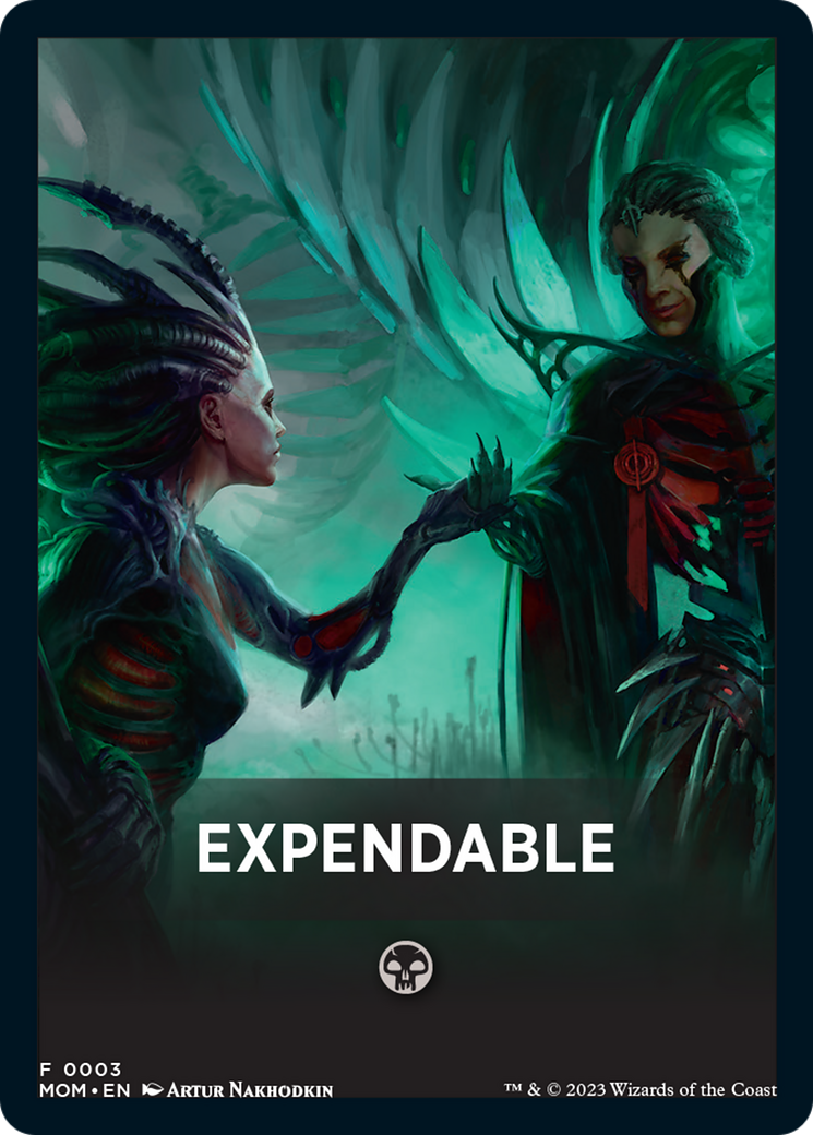 Expendable Theme Card [March of the Machine Tokens] - Magic: The Gathering - Card Brawlers | Quebec | Canada |