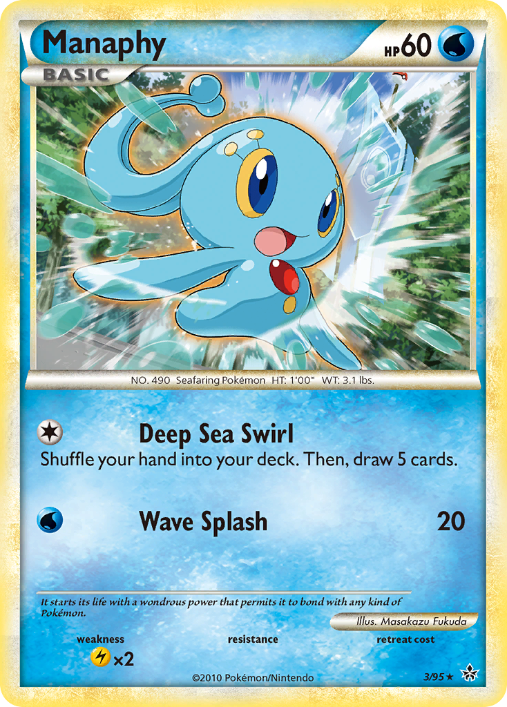 Manaphy (3/95) [HeartGold & SoulSilver: Unleashed] - Pokémon - Card Brawlers | Quebec | Canada |