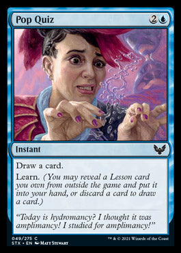 Pop Quiz [Strixhaven: School of Mages] - Magic: The Gathering - Card Brawlers | Quebec | Canada |