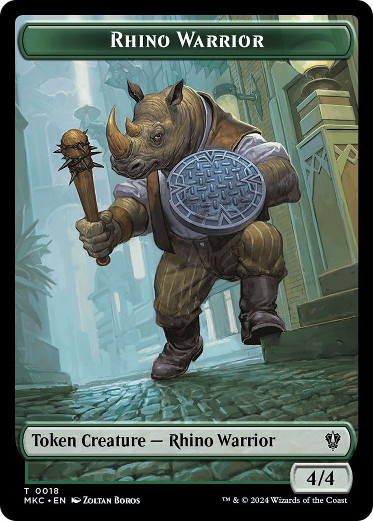 Thopter // Rhino Warrior Double-Sided Token [Murders at Karlov Manor Commander Tokens] - Magic: The Gathering - Card Brawlers | Quebec | Canada |