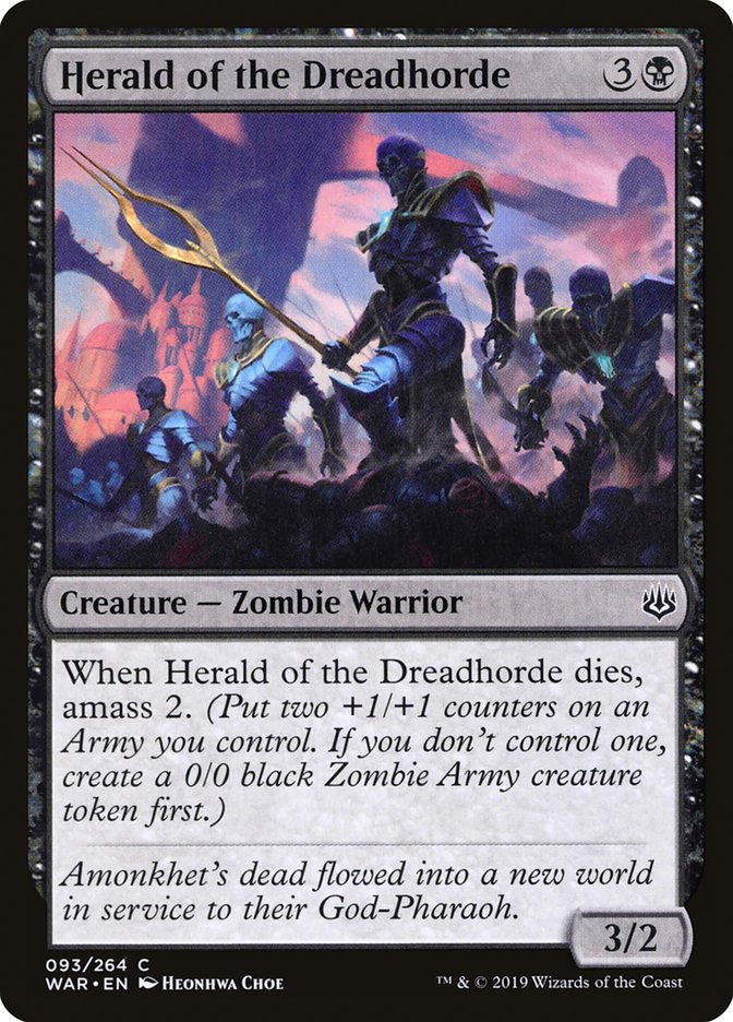 Herald of the Dreadhorde [War of the Spark] - Magic: The Gathering - Card Brawlers | Quebec | Canada |