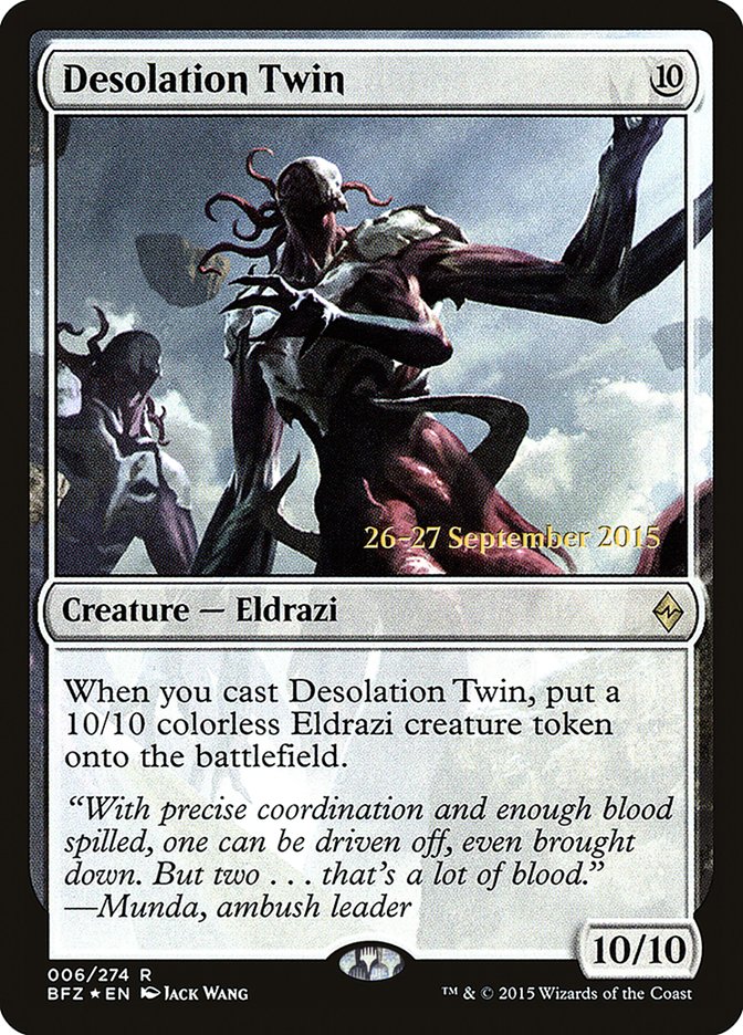 Desolation Twin [Battle for Zendikar Prerelease Promos] - Magic: The Gathering - Card Brawlers | Quebec | Canada |