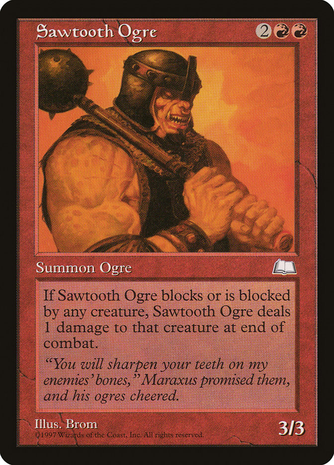 Sawtooth Ogre [Weatherlight] - Magic: The Gathering - Card Brawlers | Quebec | Canada |