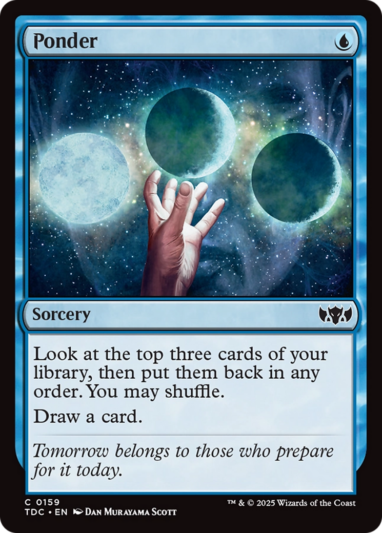 Ponder [Tarkir: Dragonstorm Commander] - Magic: The Gathering - Card Brawlers | Quebec | Canada |