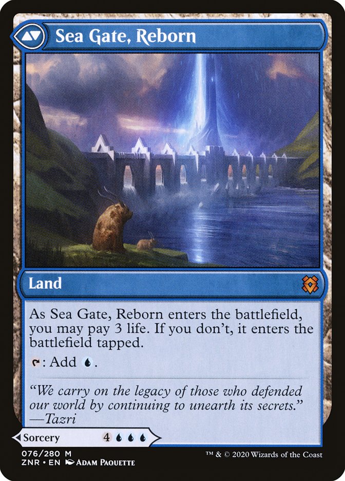 Sea Gate Restoration // Sea Gate, Reborn [Zendikar Rising] - Magic: The Gathering - Card Brawlers | Quebec | Canada |