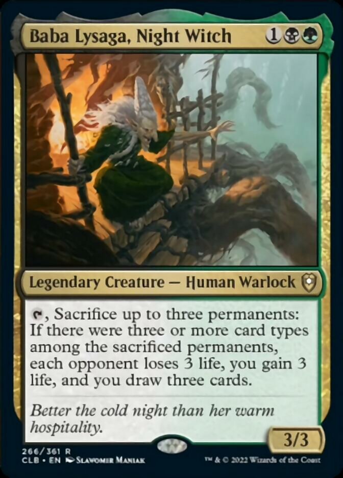 Baba Lysaga, Night Witch [Commander Legends: Battle for Baldur's Gate] - Magic: The Gathering - Card Brawlers | Quebec | Canada |