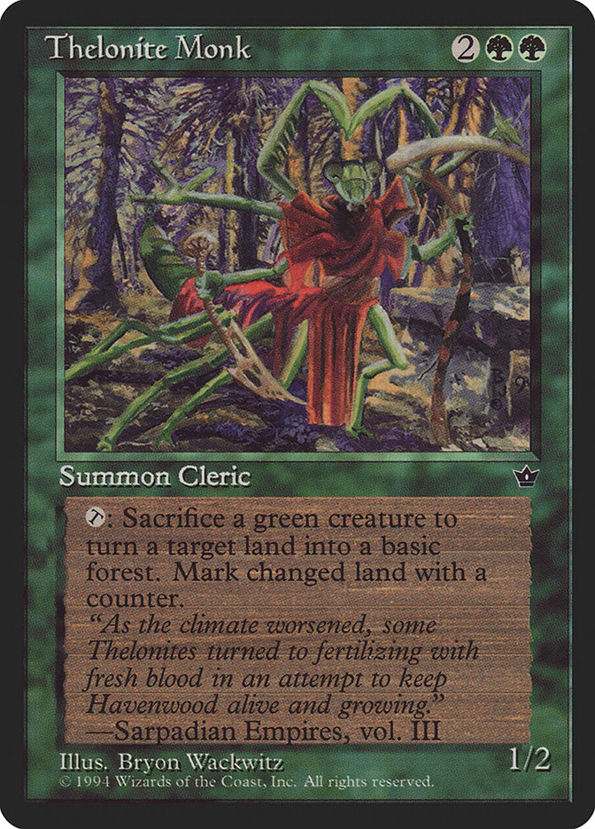 Thelonite Monk [Fallen Empires] - Magic: The Gathering - Card Brawlers | Quebec | Canada |