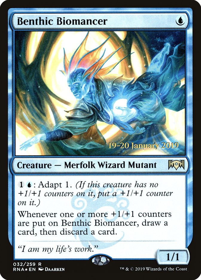 Benthic Biomancer [Ravnica Allegiance Prerelease Promos] - Magic: The Gathering - Card Brawlers | Quebec | Canada |