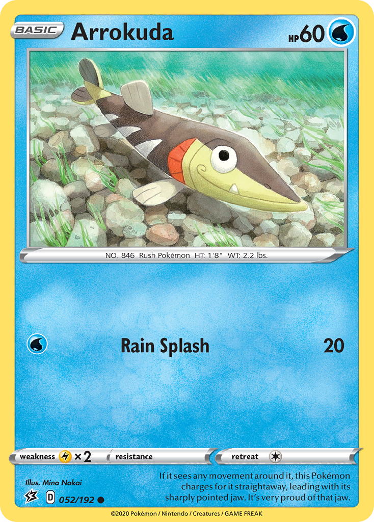 Arrokuda (052/192) [Sword & Shield: Rebel Clash] - Pokémon - Card Brawlers | Quebec | Canada |
