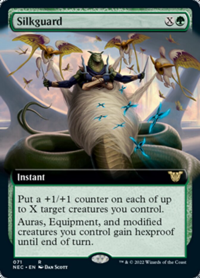 Silkguard (Extended Art) [Kamigawa: Neon Dynasty Commander] - Magic: The Gathering - Card Brawlers | Quebec | Canada |