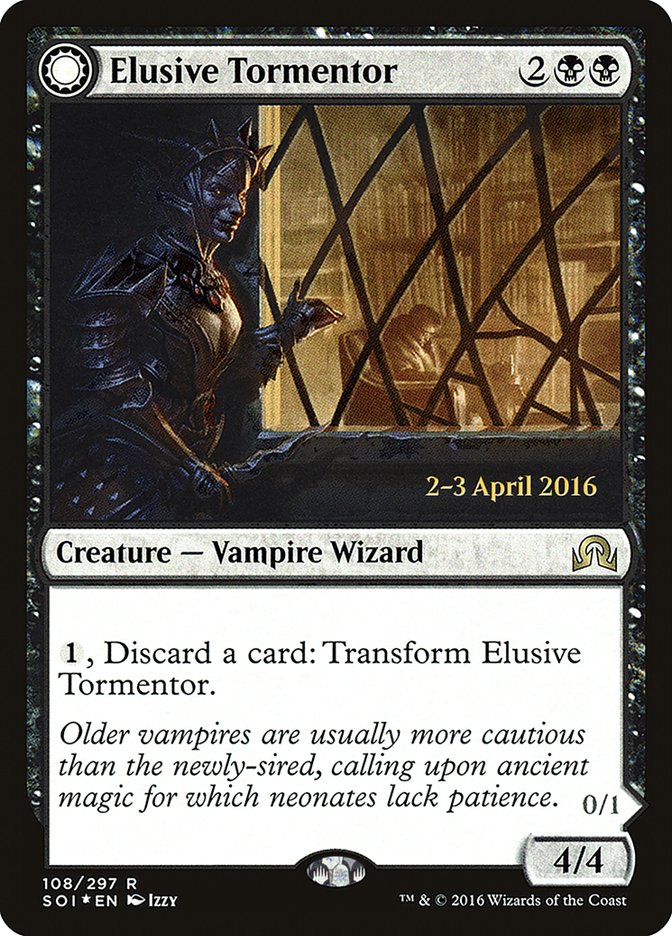 Elusive Tormentor // Insidious Mist [Shadows over Innistrad Prerelease Promos] - Magic: The Gathering - Card Brawlers | Quebec | Canada |