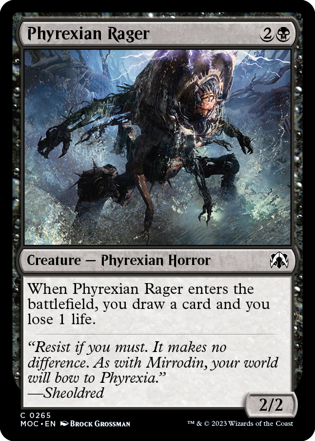 Phyrexian Rager [March of the Machine Commander] - Magic: The Gathering - Card Brawlers | Quebec | Canada |