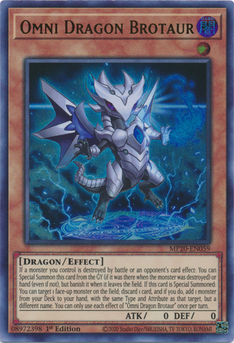 Omni Dragon Brotaur [MP20-EN059] Ultra Rare - Yu-Gi-Oh! - Card Brawlers | Quebec | Canada |