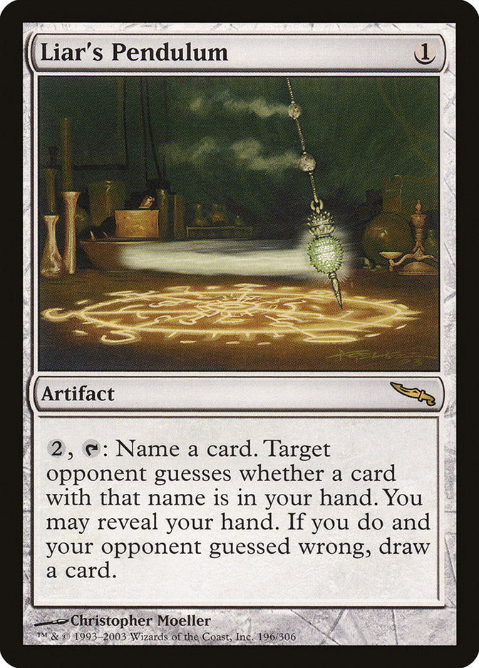 Liar's Pendulum [Mirrodin] - Magic: The Gathering - Card Brawlers | Quebec | Canada |