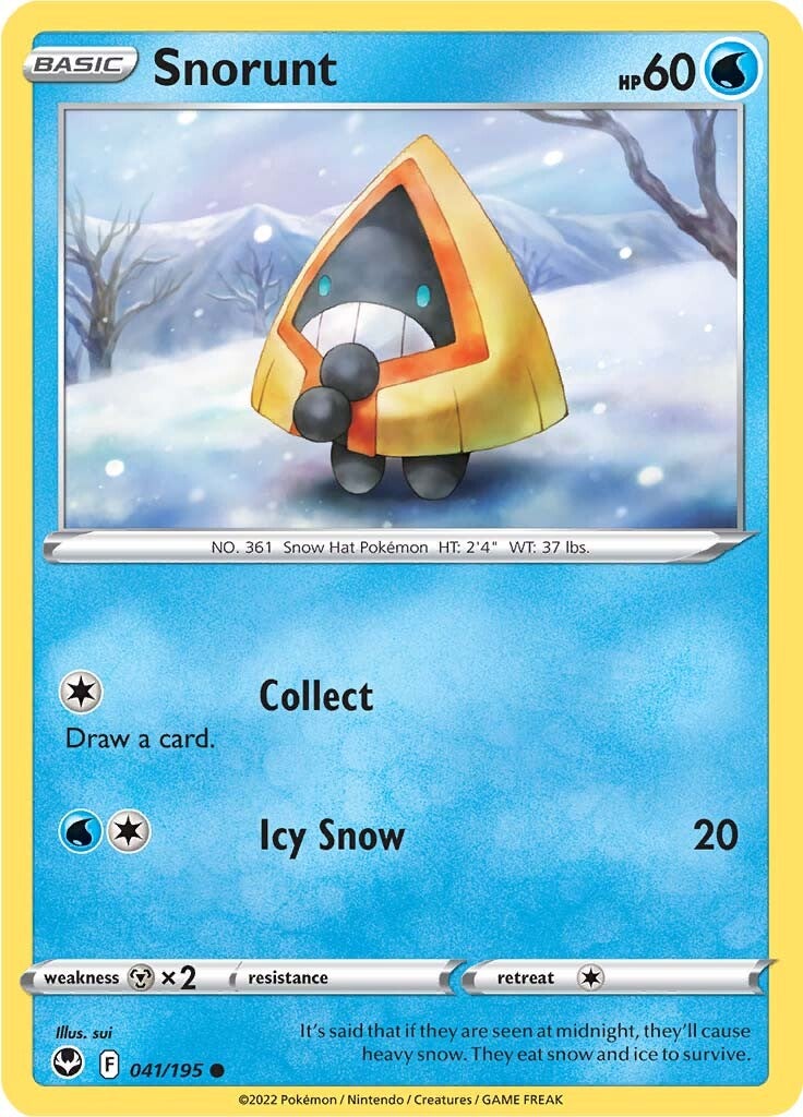Snorunt (041/195) [Sword & Shield: Silver Tempest] - Pokémon - Card Brawlers | Quebec | Canada |