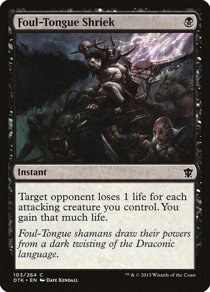 Foul-Tongue Shriek [Dragons of Tarkir] - Magic: The Gathering - Card Brawlers | Quebec | Canada |