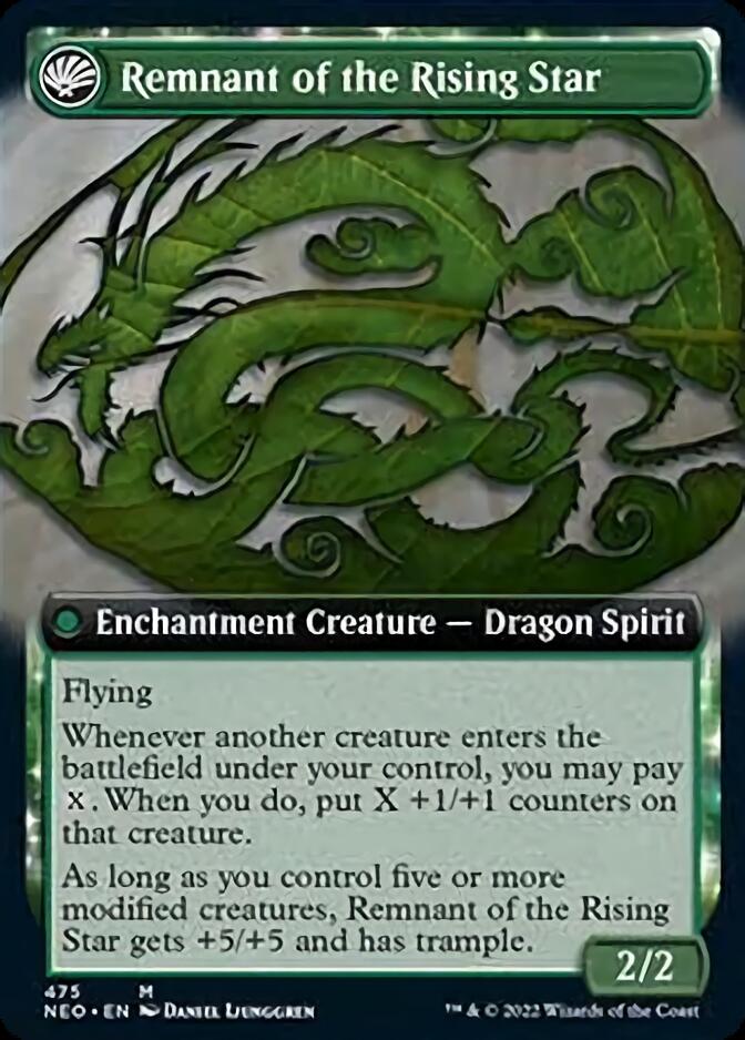 Jugan Defends the Temple // Remnant of the Rising Star (Extended Art) [Kamigawa: Neon Dynasty] - Magic: The Gathering - Card Brawlers | Quebec | Canada |