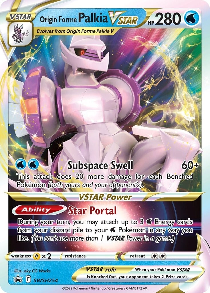 Origin Forme Palkia VSTAR (SWSH254) (Jumbo Card) [Sword & Shield: Black Star Promos] - Pokémon - Card Brawlers | Quebec | Canada |