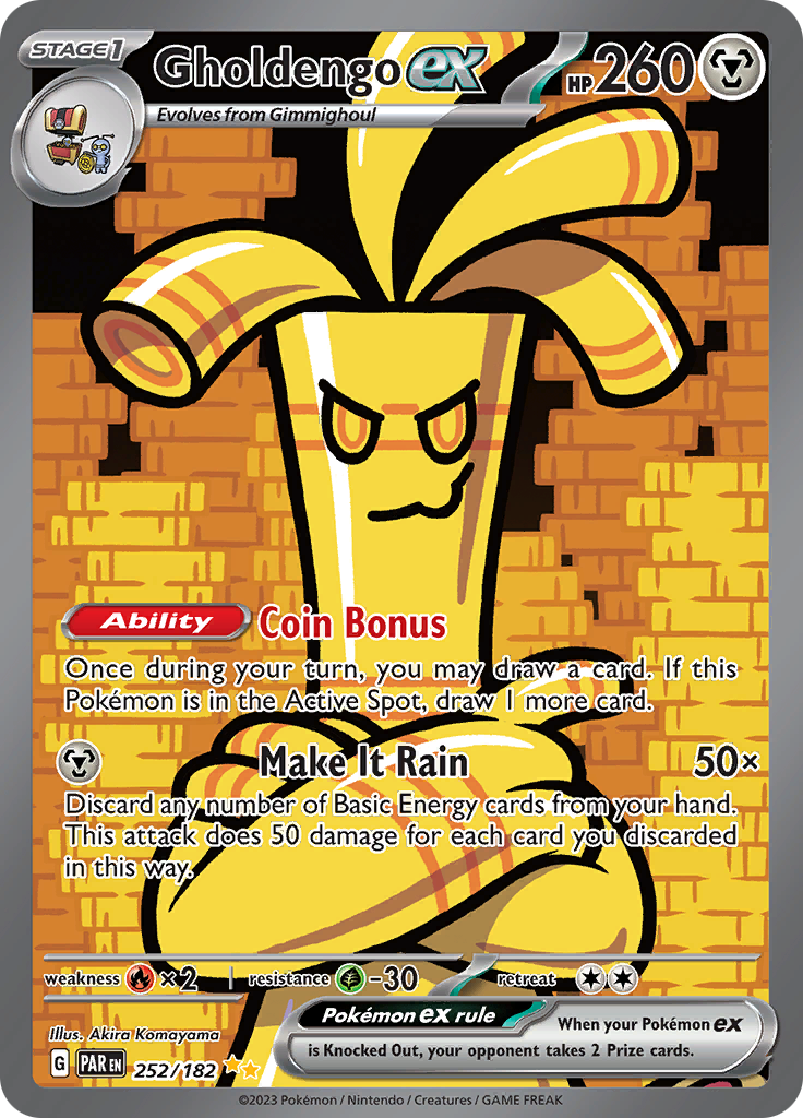 Gholdengo ex (252/182) [Scarlet & Violet: Paradox Rift] - Pokémon - Card Brawlers | Quebec | Canada |