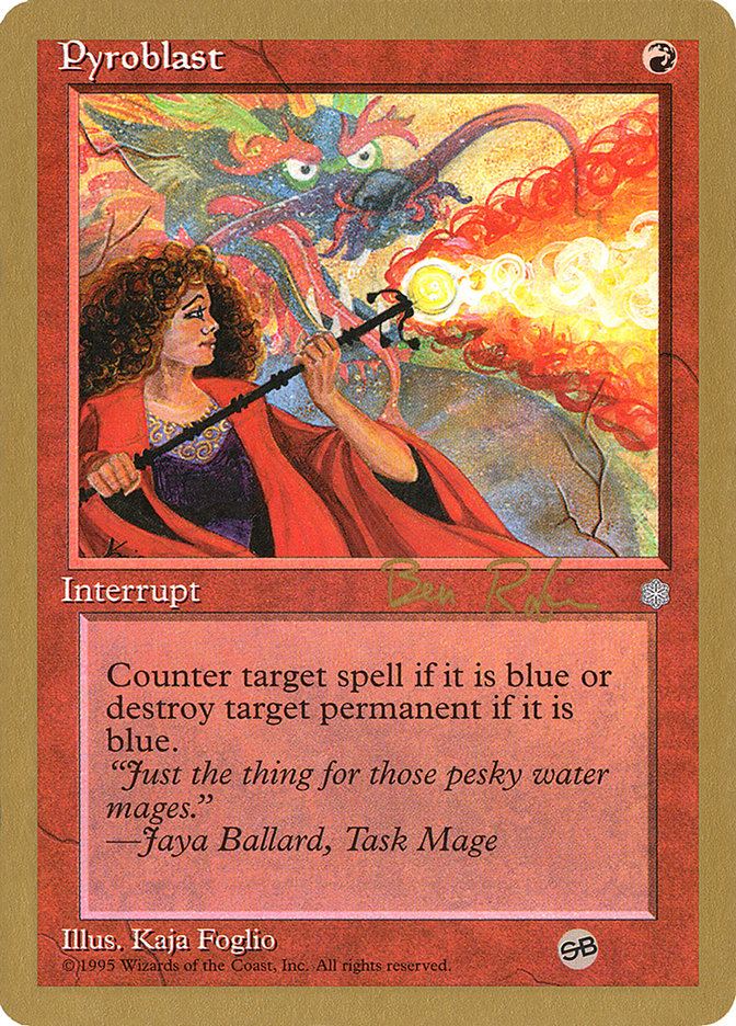 Pyroblast (Ben Rubin) (SB) [World Championship Decks 1998] - Magic: The Gathering - Card Brawlers | Quebec | Canada |