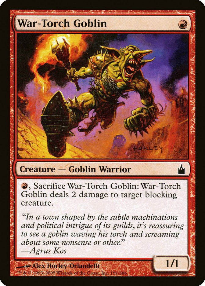 War-Torch Goblin [Ravnica: City of Guilds] - Magic: The Gathering - Card Brawlers | Quebec | Canada |