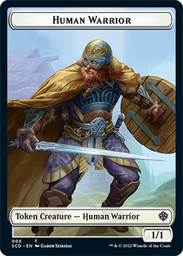 Saproling // Human Warrior Double-Sided Token [Starter Commander Decks] - Magic: The Gathering - Card Brawlers | Quebec | Canada |