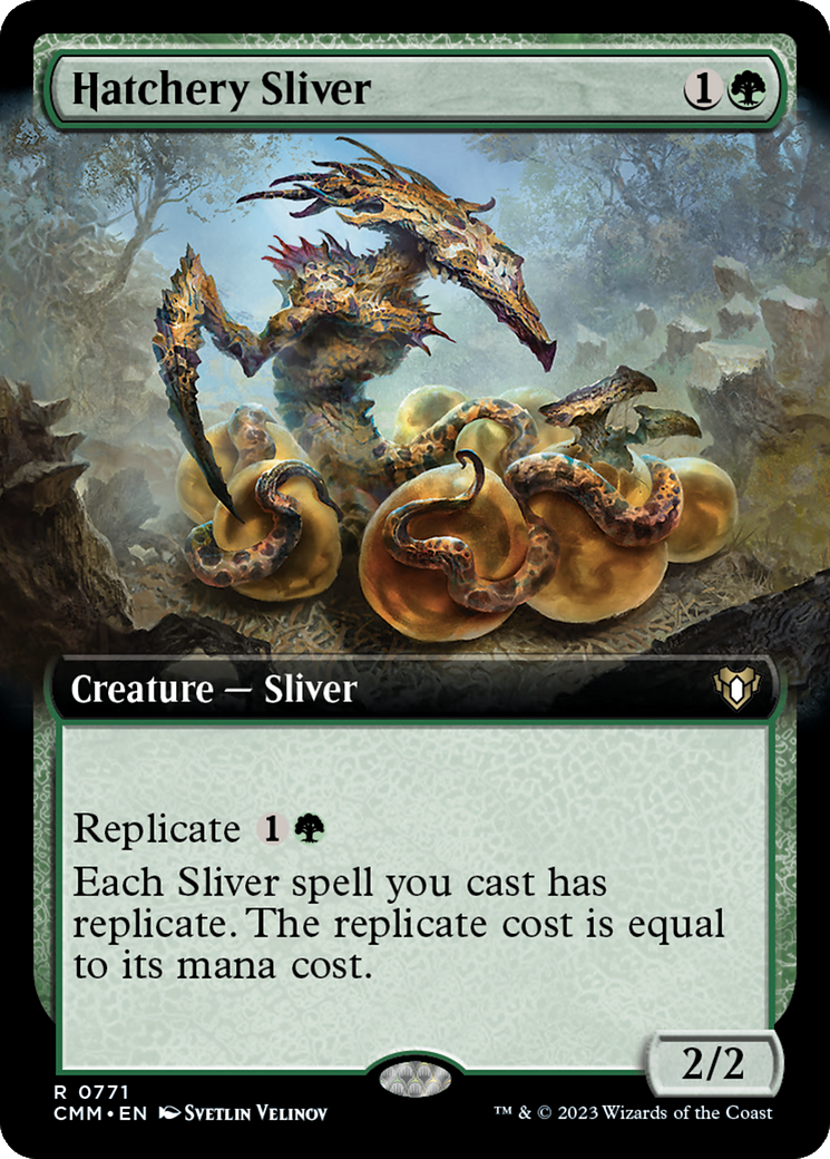Hatchery Sliver (Extended Art) [Commander Masters] - Magic: The Gathering - Card Brawlers | Quebec | Canada |