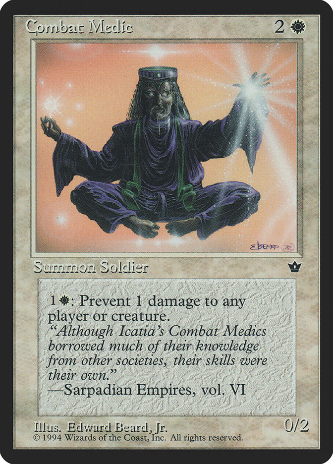Combat Medic (Edward P. Beard, Jr.) [Fallen Empires] - Magic: The Gathering - Card Brawlers | Quebec | Canada |