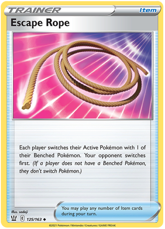 Escape Rope (125/163) [Sword & Shield: Battle Styles] - Pokémon - Card Brawlers | Quebec | Canada |