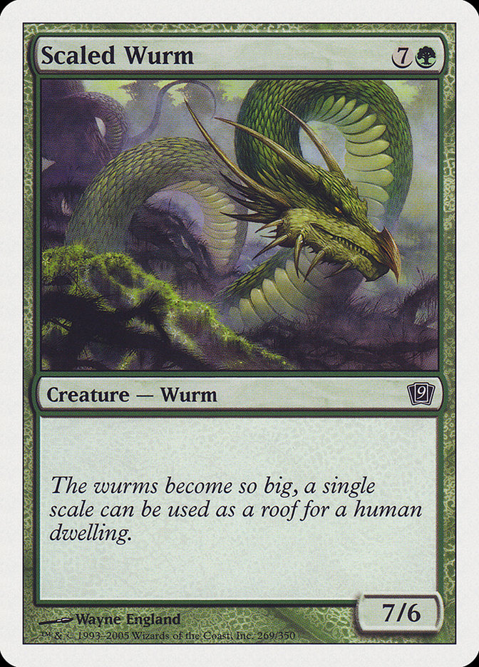 Scaled Wurm [Ninth Edition] - Magic: The Gathering - Card Brawlers | Quebec | Canada |