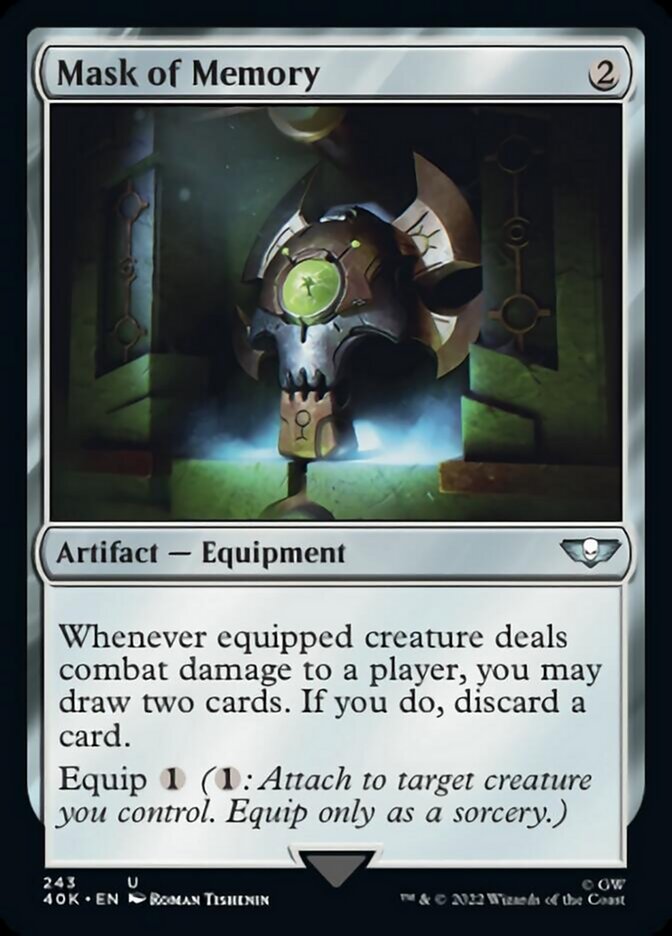 Mask of Memory (Surge Foil) [Warhammer 40,000] - Magic: The Gathering - Card Brawlers | Quebec | Canada |