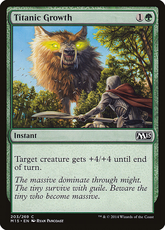 Titanic Growth [Magic 2015] - Magic: The Gathering - Card Brawlers | Quebec | Canada |