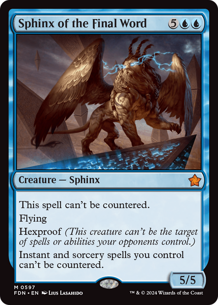 Sphinx of the Final Word [Foundations] - Magic: The Gathering - Card Brawlers | Quebec | Canada |