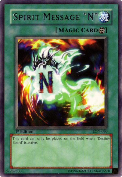 Spirit Message "N" [LON-090] Rare - Yu-Gi-Oh! - Card Brawlers | Quebec | Canada |